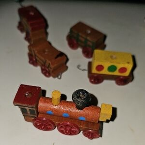 VTG Old Time Train Set Candle Holder